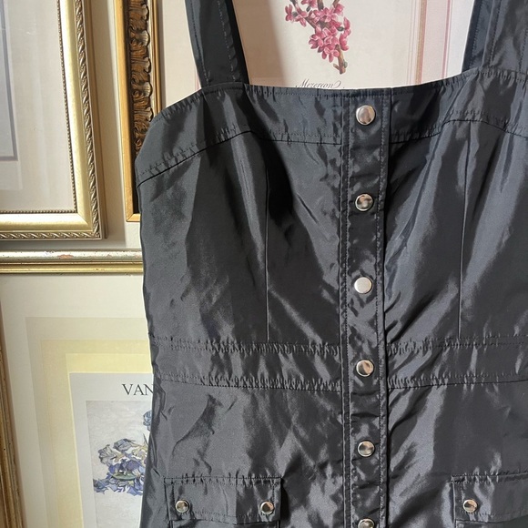 Amanda Uprichard Archie Dress in Black Nylon Large - Picture 3 of 8